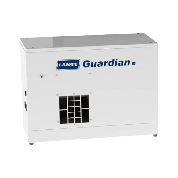 L.B. White Guardian 2.0 Forced Air Heater w/Hot Surface Ignition, 100K BTU, Variable Heat, Natural Gas, White (AG Use Only)